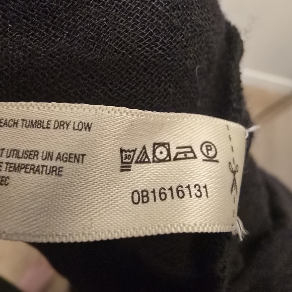 {L} Free People Beach Black Maxi Dress Bell Sleeve Gauze - Picture 9 of 10